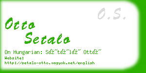 otto setalo business card